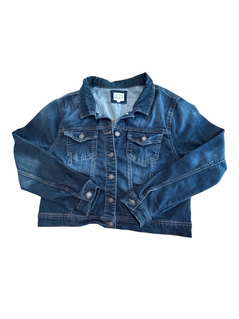Wax Jean Dark Blue Denim Jacket Size 2XL